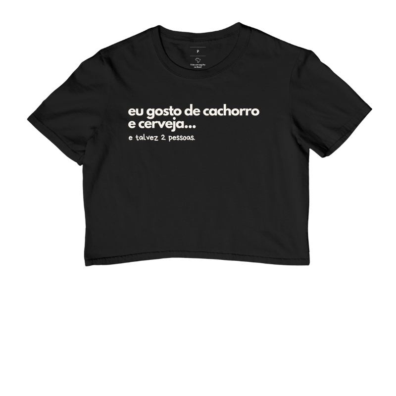 Eu gosto de Cachorro e de Cerveja - Frase