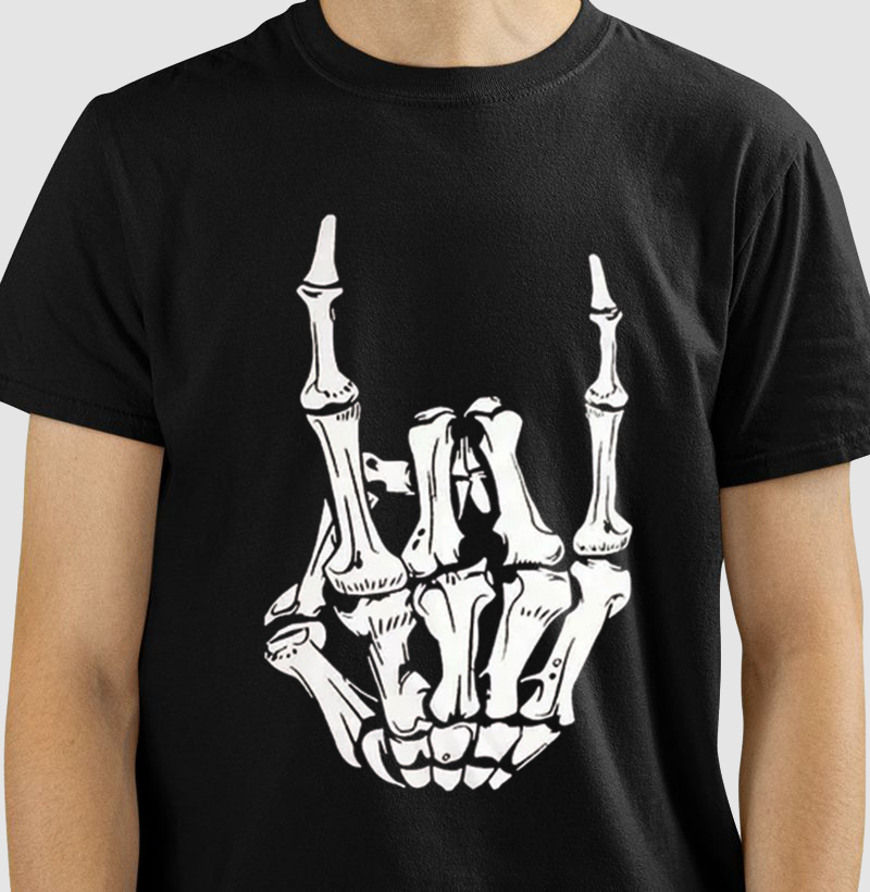 T-SHIRT SKULL HAND