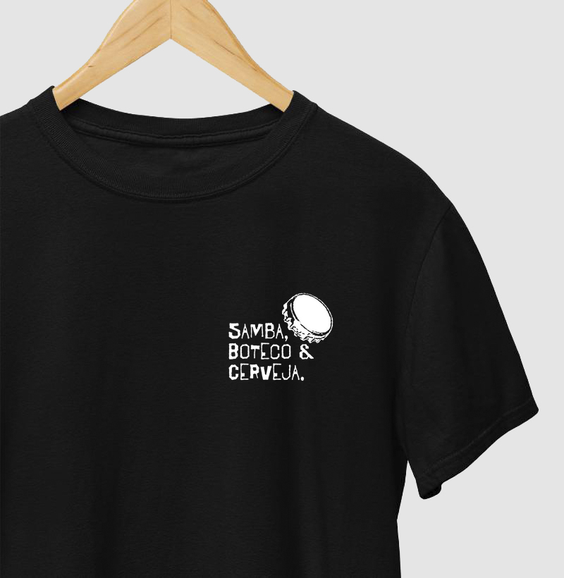 Camiseta Samba, Boteco & Cerveja