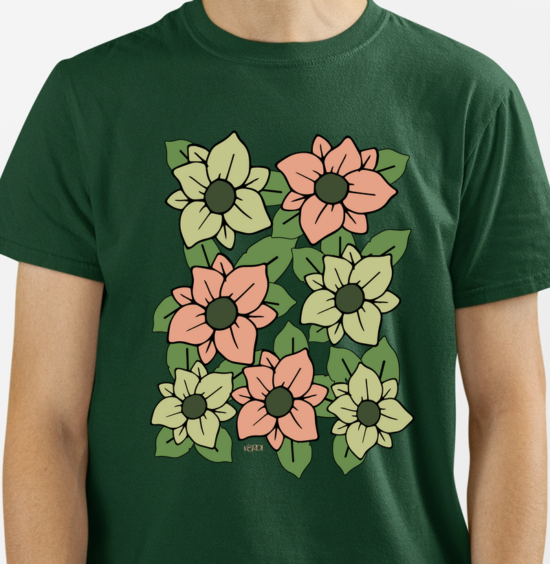 Flores estampa grande