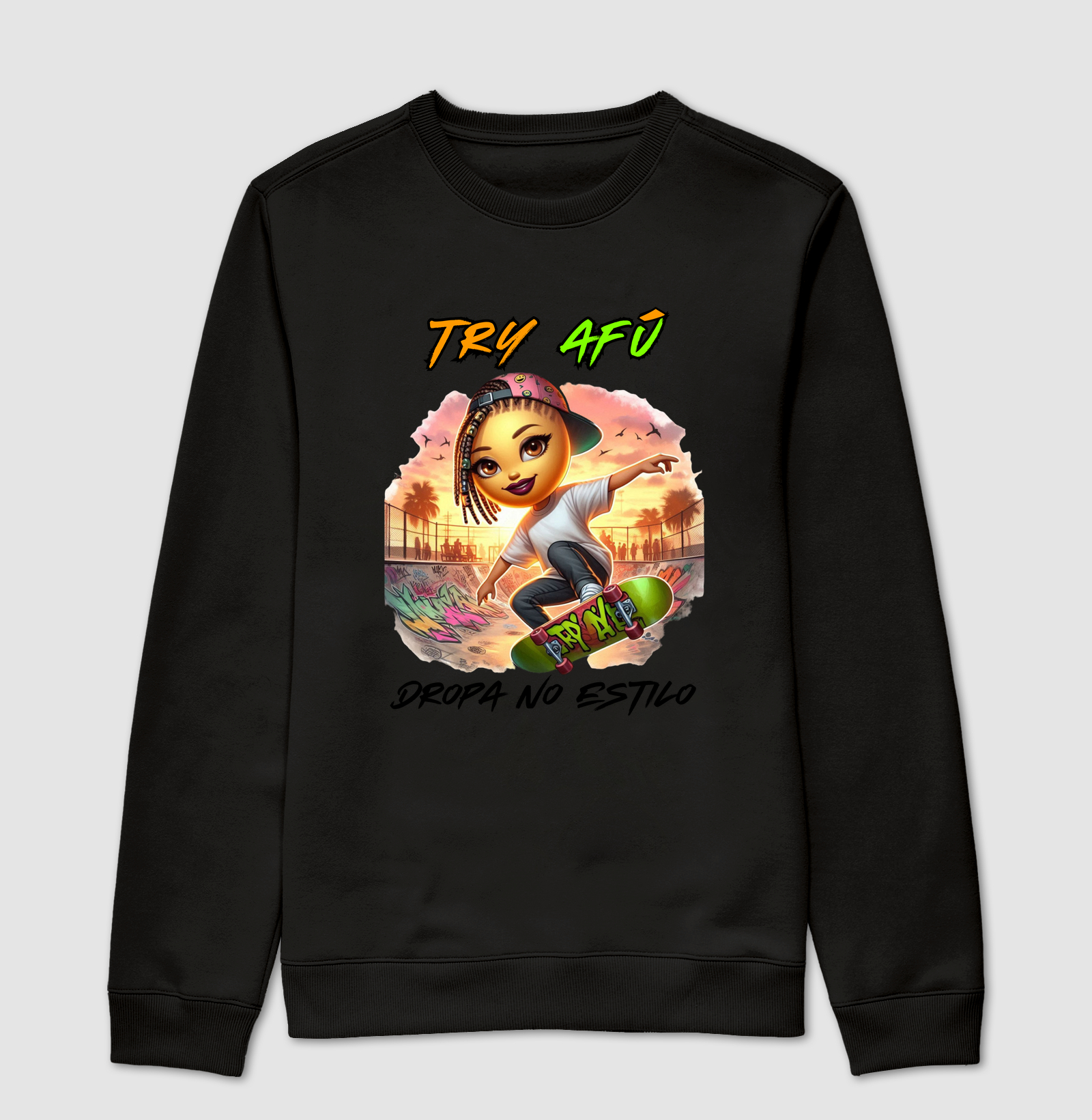 🔥 Camiseta Estampa Explosiva "Try Afú Dropa no Estilo'  Que Representa Sua Cultura! 🔥