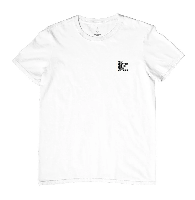 Camiseta Continue - Preta/Branca/Cinza