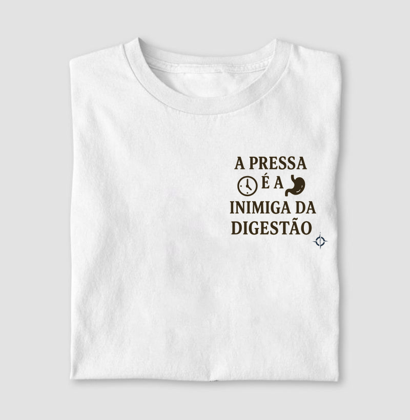 Pressa é inimiga - camisa clara