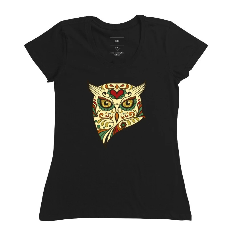 Camiseta Fem. Itajai-açu Coruja