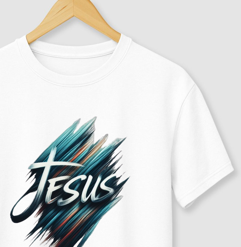 Jesus - Escrita com Fundo personalizado