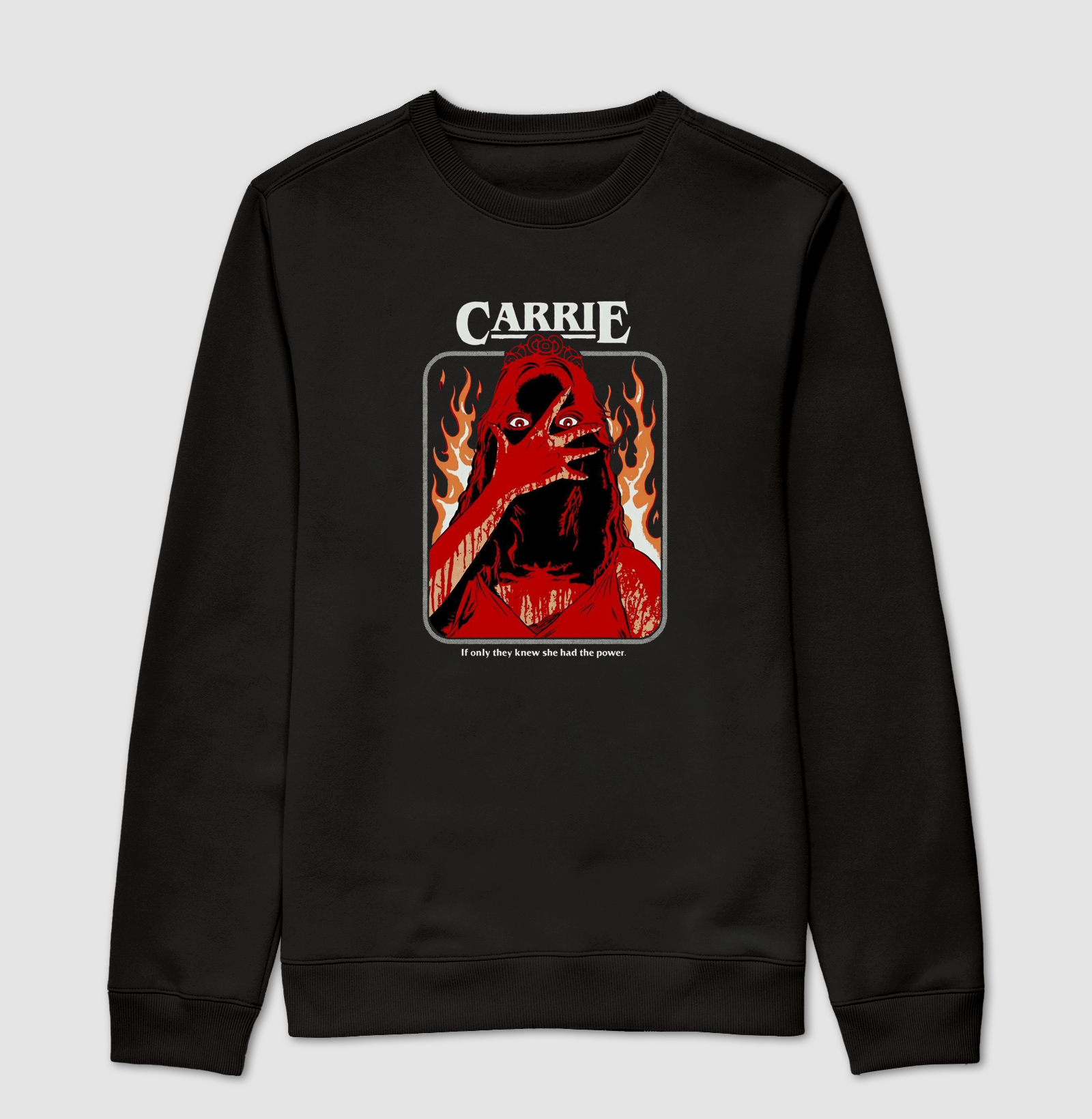 Carrie on fire