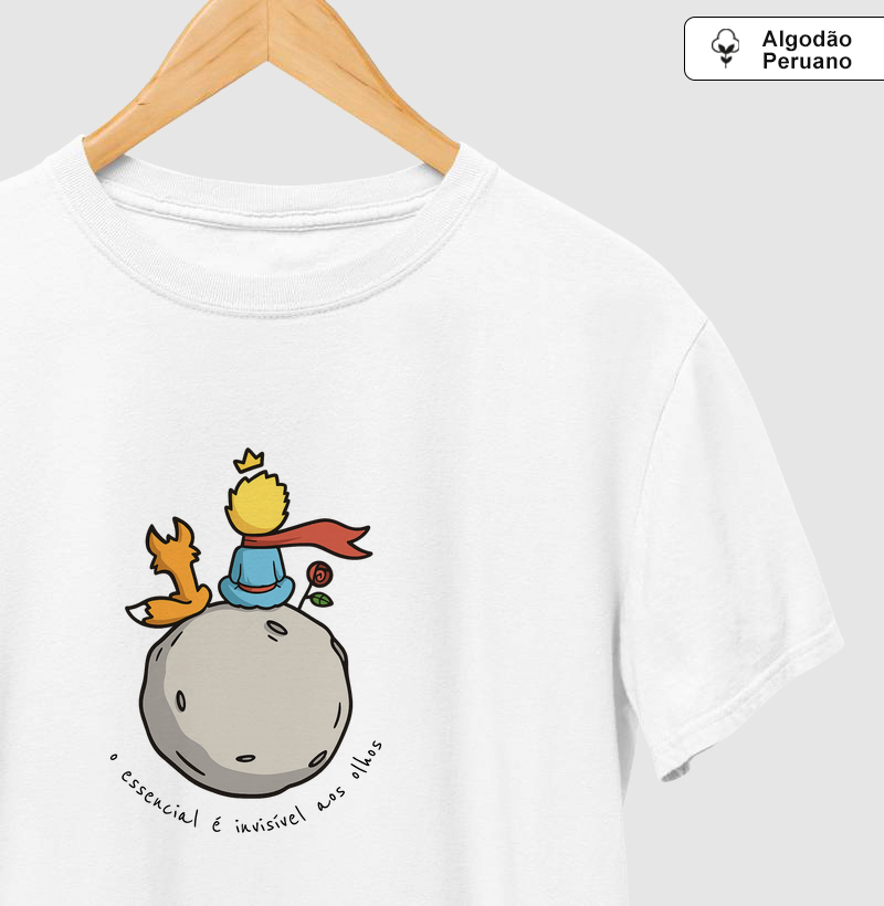 Camiseta Algodão Peruano- Pequeno príncipe