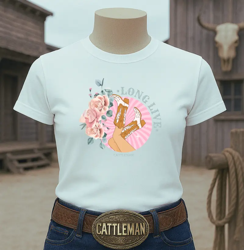 Camiseta Long live feminina