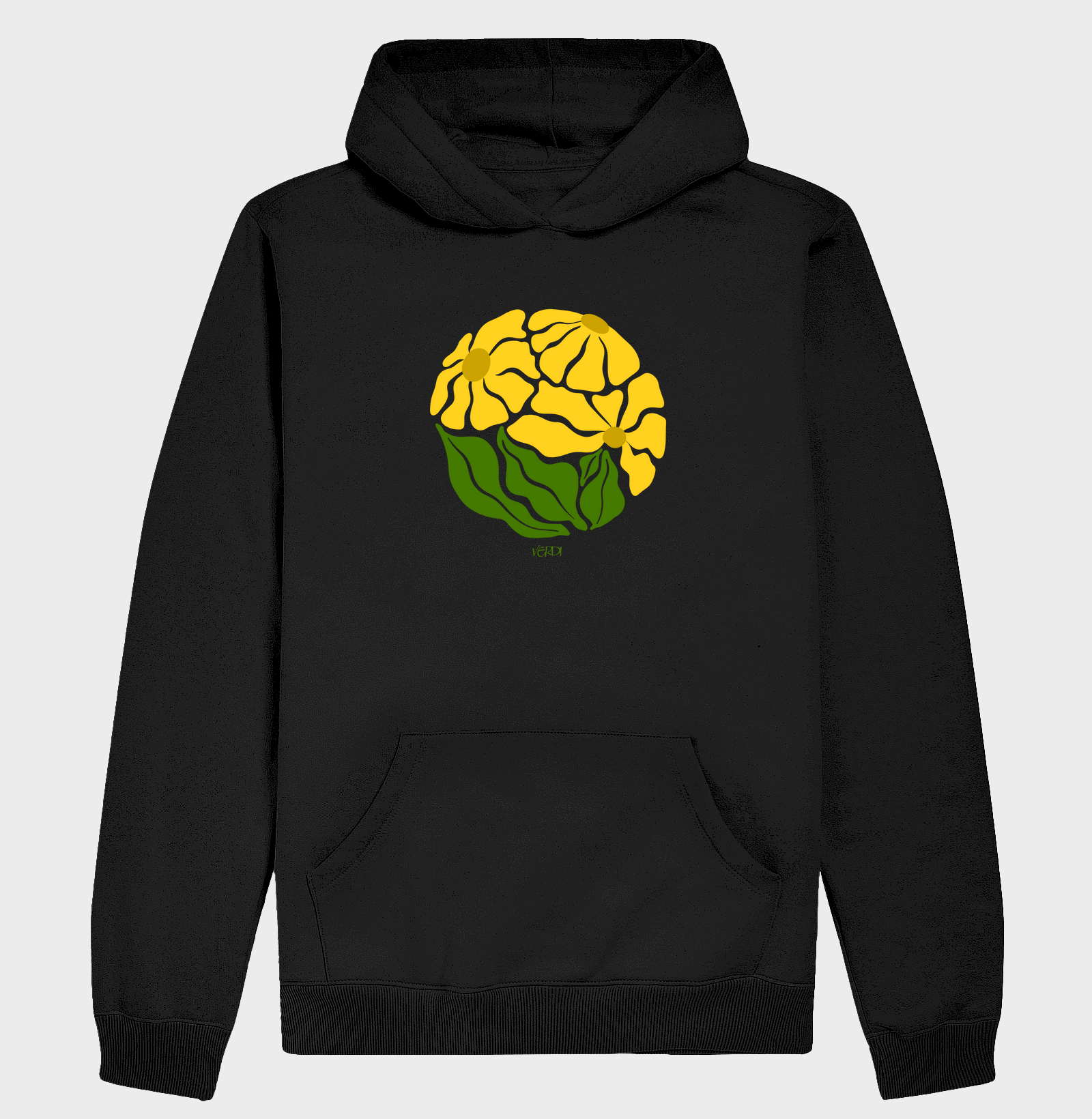 Flor amarela circular