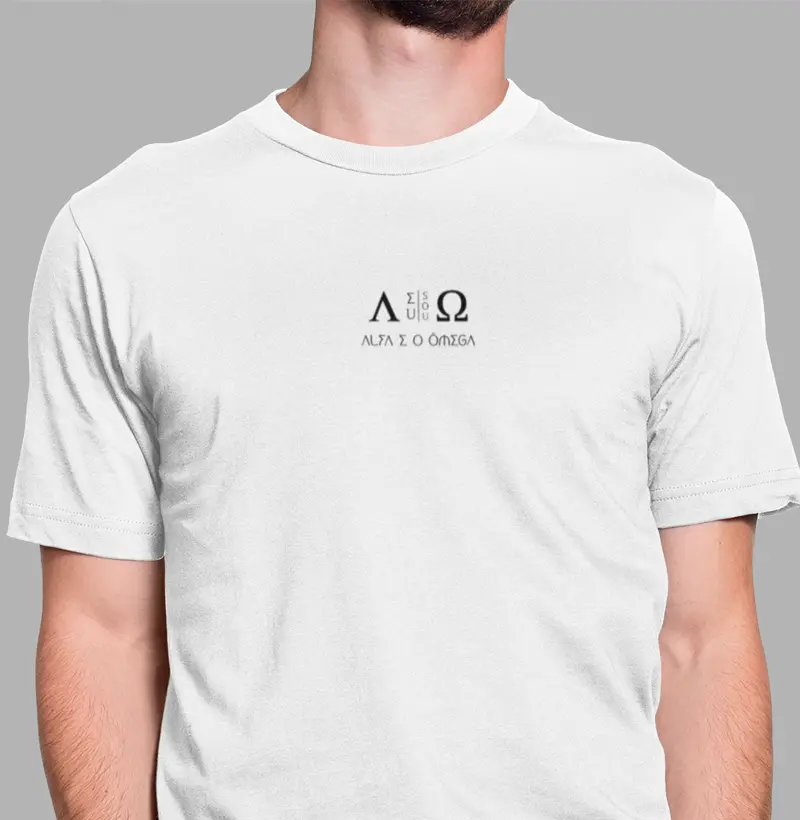 Camiseta Eu sou o Alfa e o Ômega