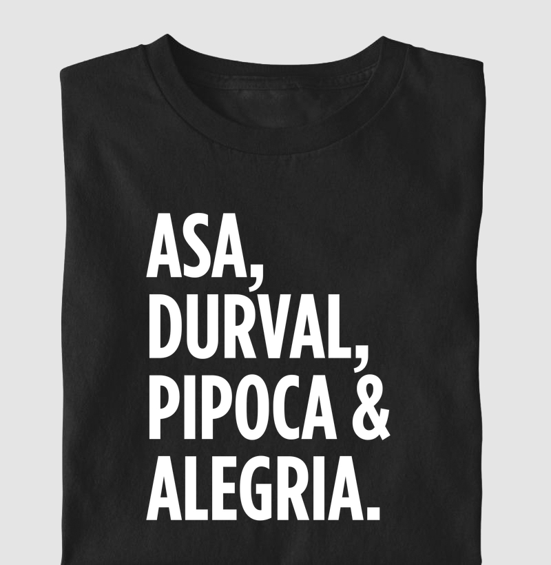 Camiseta Axé - Asa, Durval, Pipoca & Alegria