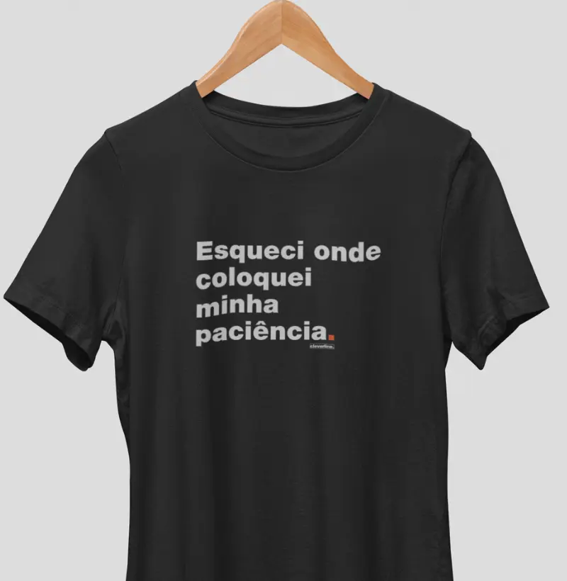 Esqueci onde coloquei minha paciência