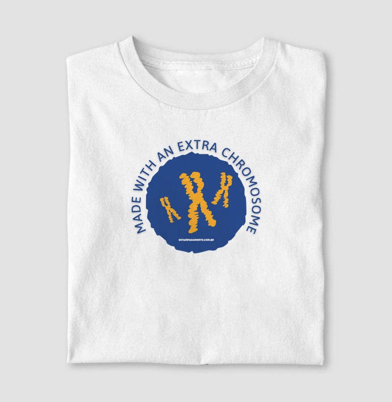 Made with an extra chromosome.