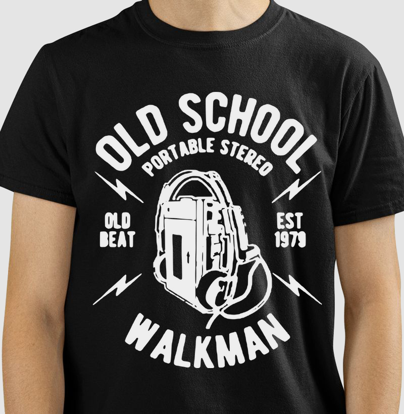 Camiseta Walkman Old School