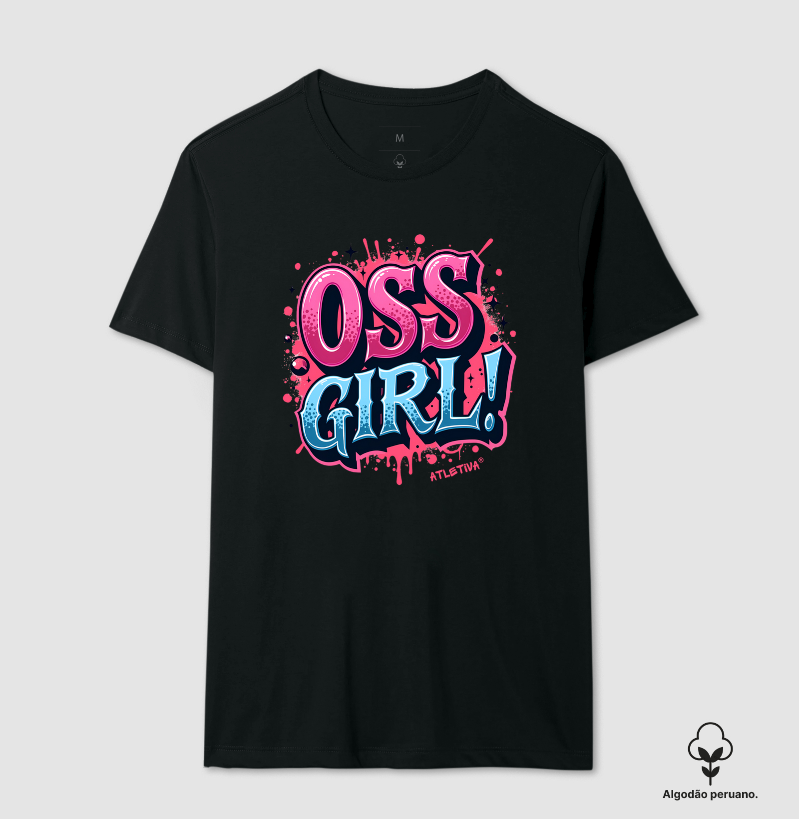 Camiseta Jiu Jitsu Feminina | Oss, Girl! | Atitude BJJ | Atletiva