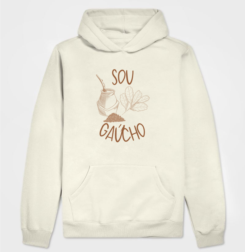 MOLETOM CAPUZ  MASCULINO SOU GAÚCHA(O)
