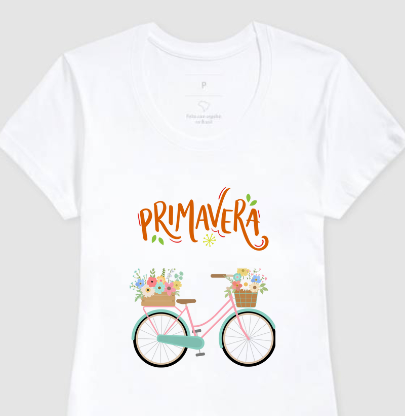 T-shirt Coleção Primavera Bicicleta