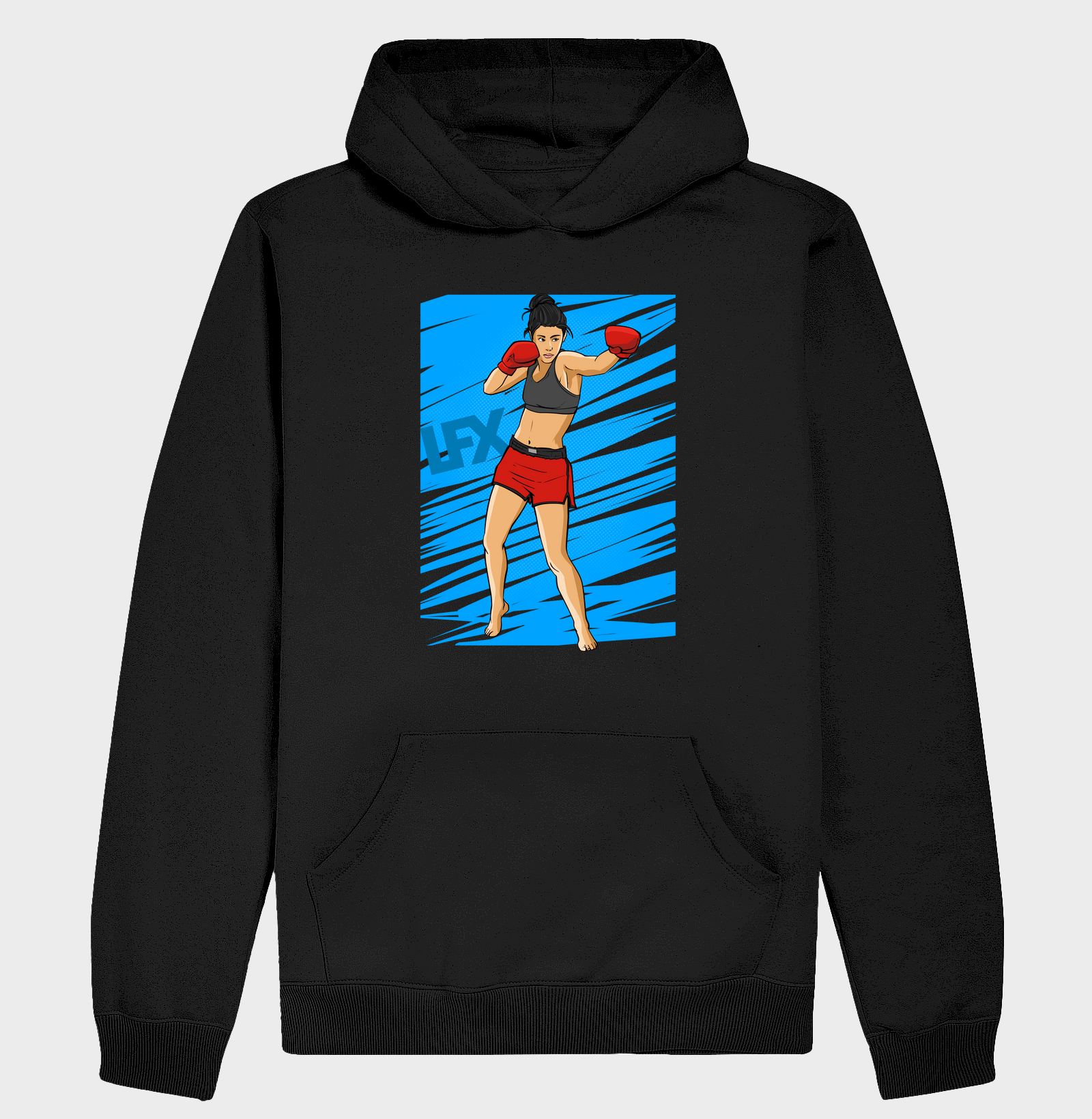 Mulher fazendo Jab V01