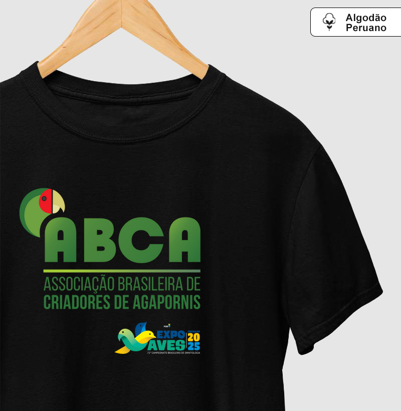 Camiseta Algodão Peruano - ABCA - Edição Comemorativa Expo Aves 2025