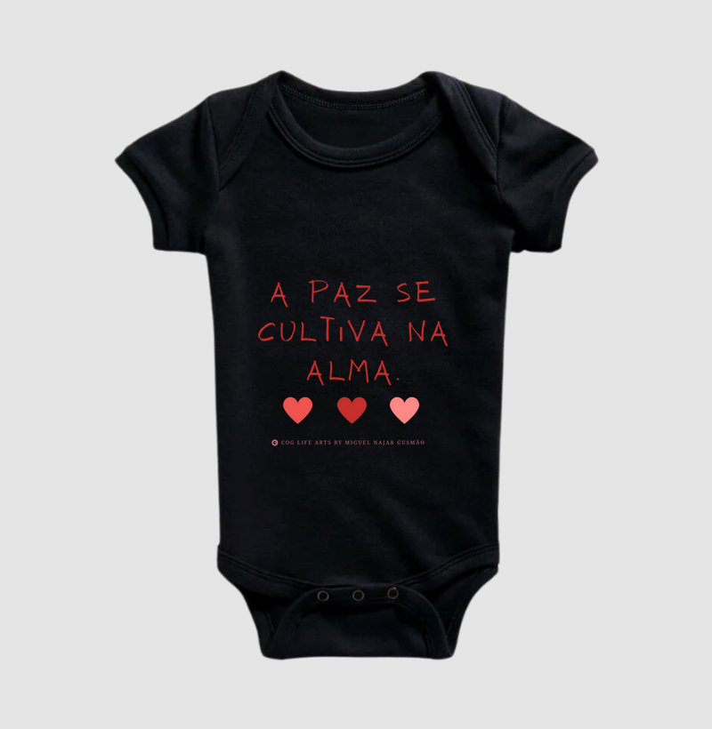 A paz se cultiva na alma corações