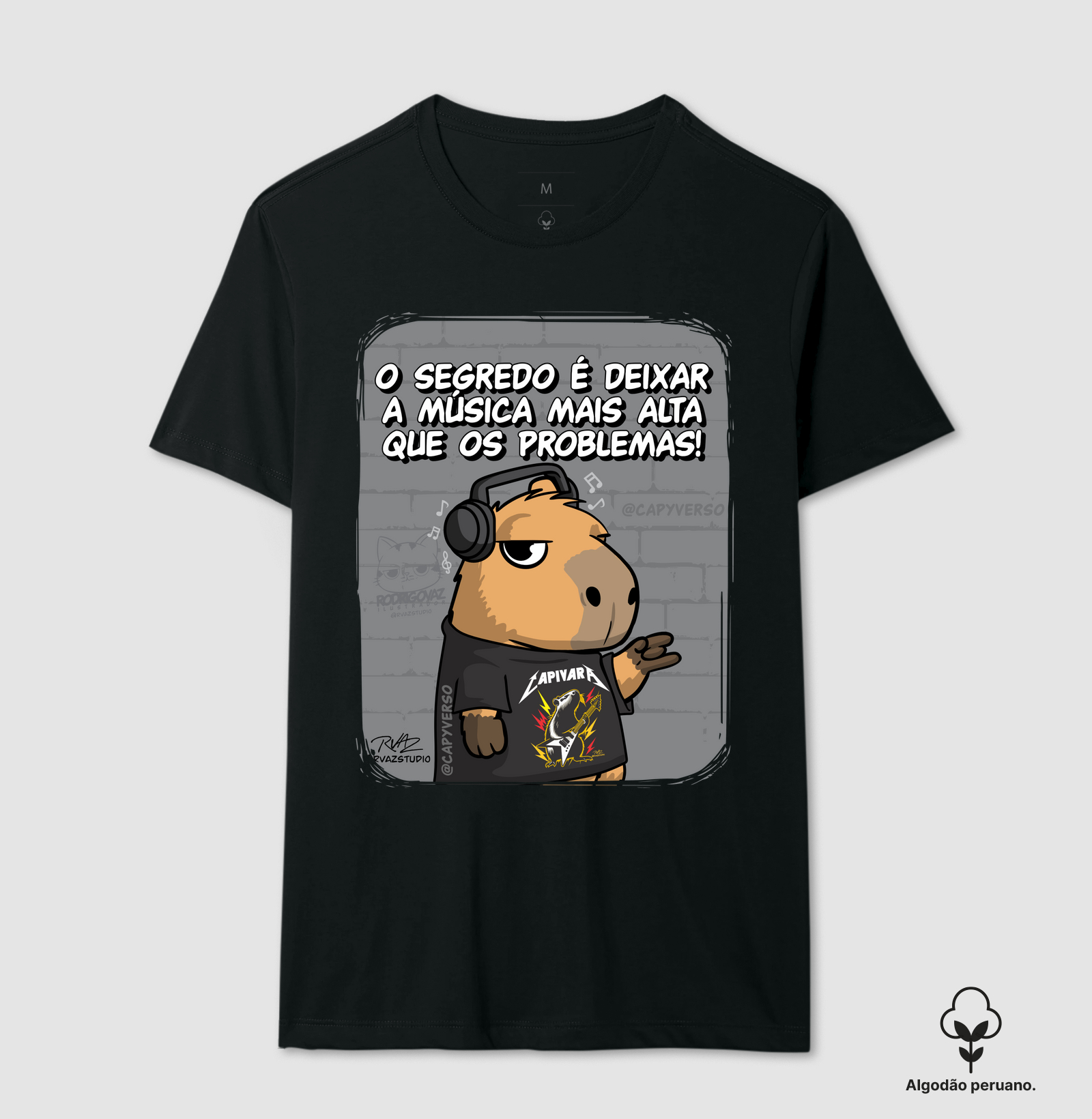 Camiseta Capivara Música