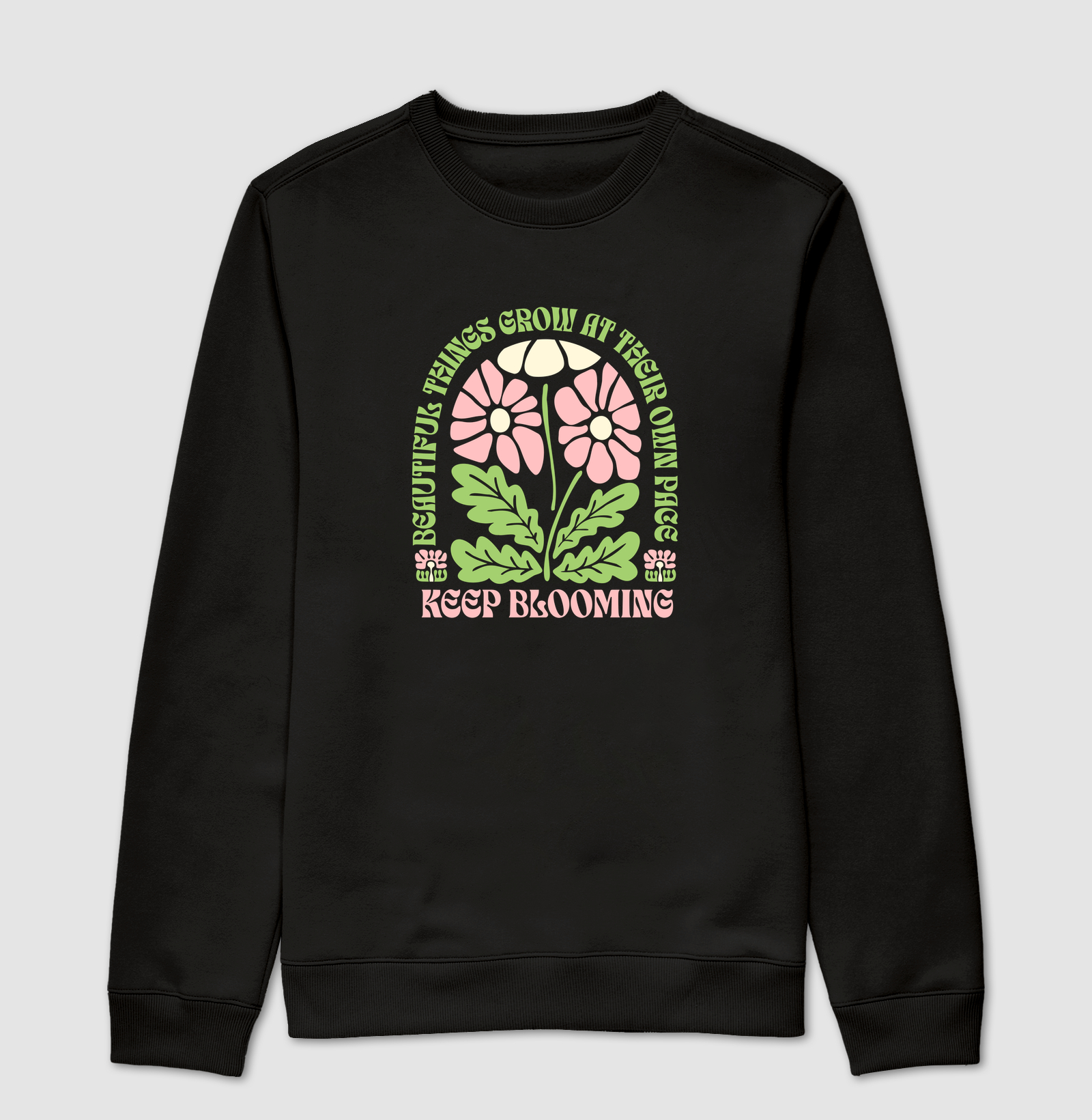 Keep Blooming - E é. - Suéter Moletom