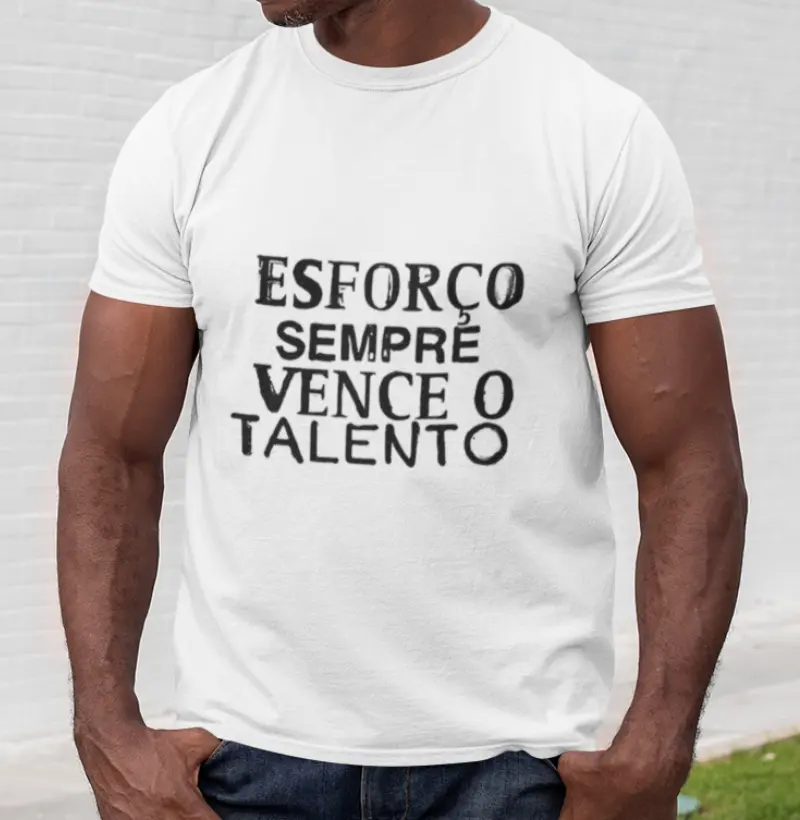 Camiseta Esforço Vence o Talento Neon - Qualidade Reserva