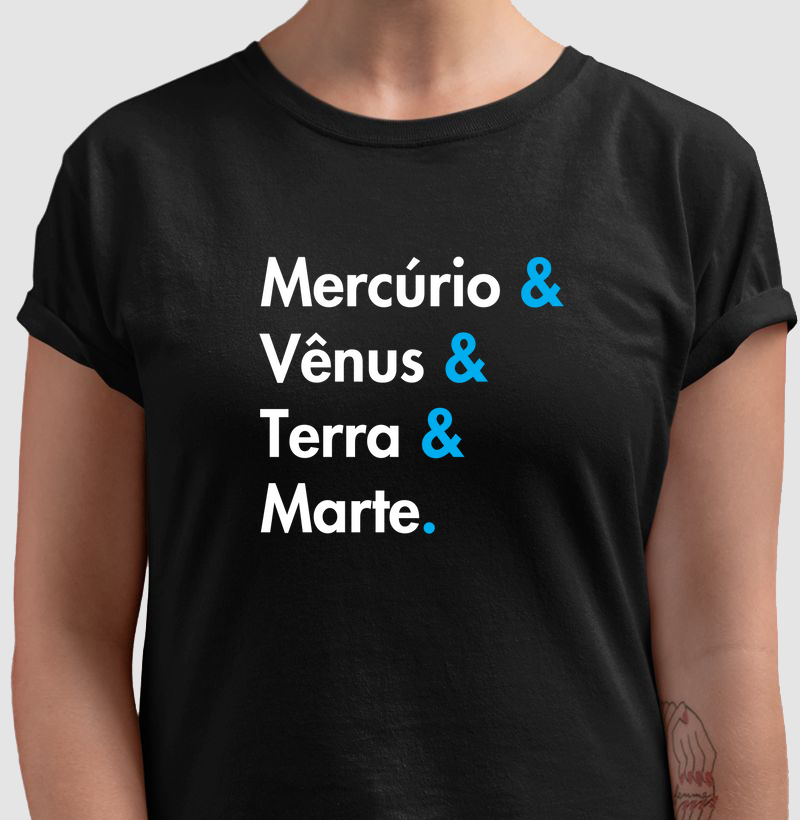 Mercúrio & Vênus & Terra & Marte