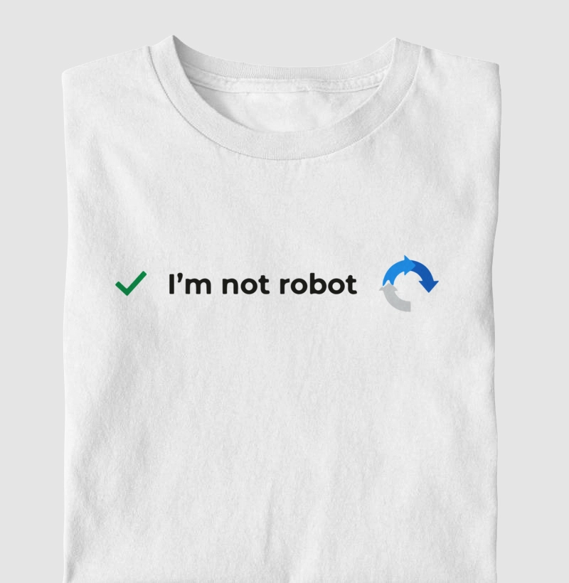 Camiseta "I'm not a robot"