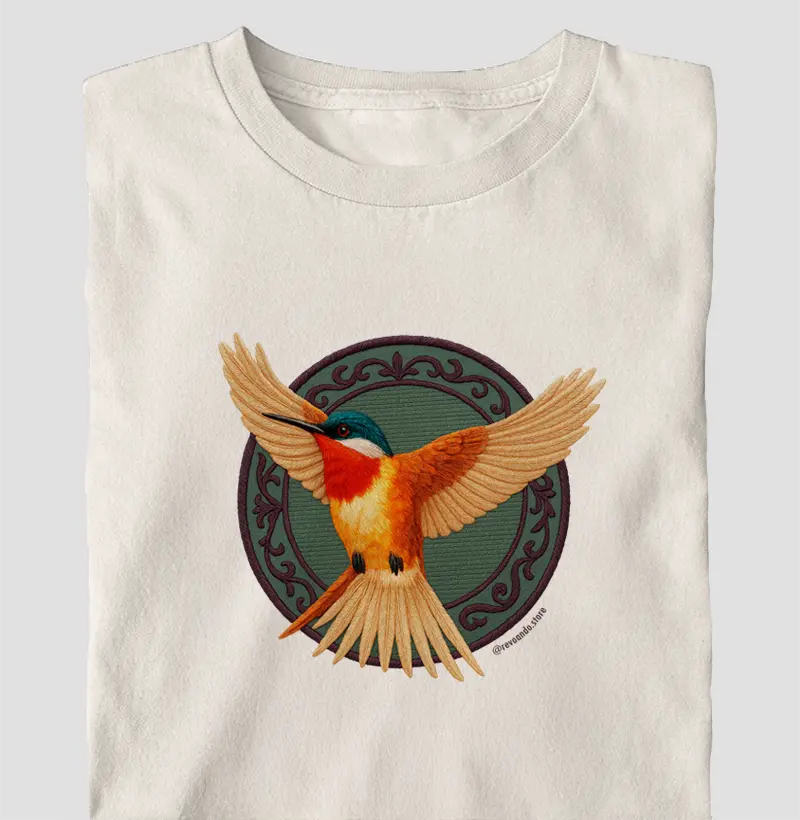 Aves em Linha - Beija-Flor - Oversized