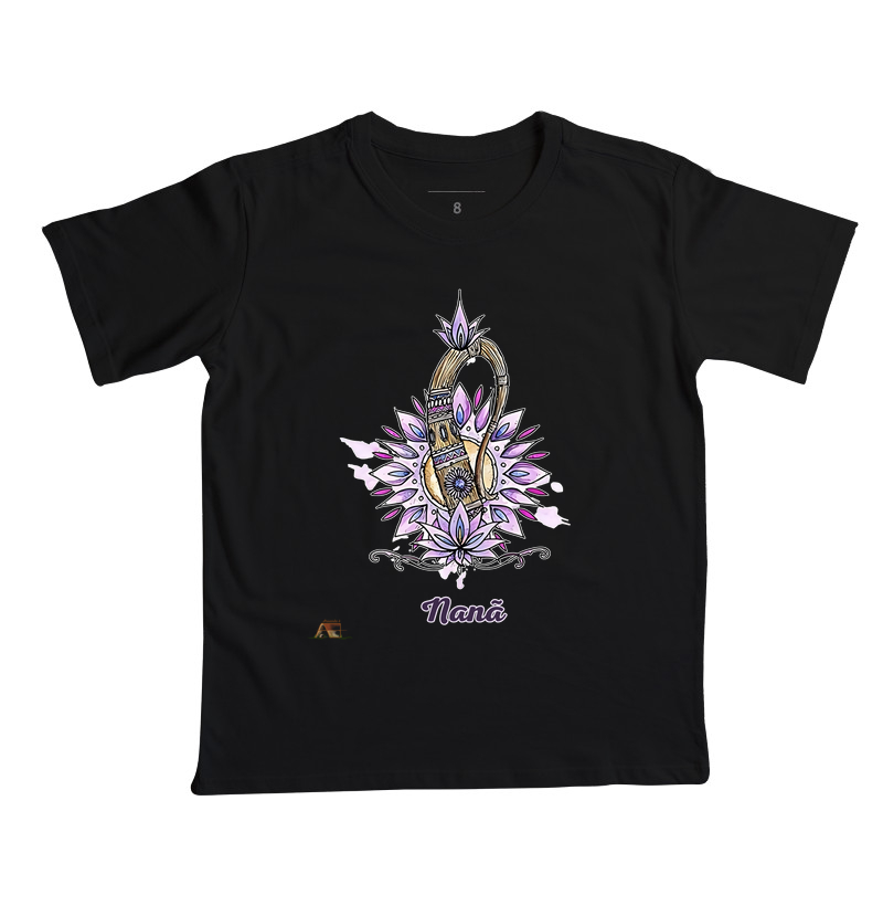 Camiseta Aruanda ê Instrumento de Nanã Sabedoria Ancestral em Estampa Exclusiva