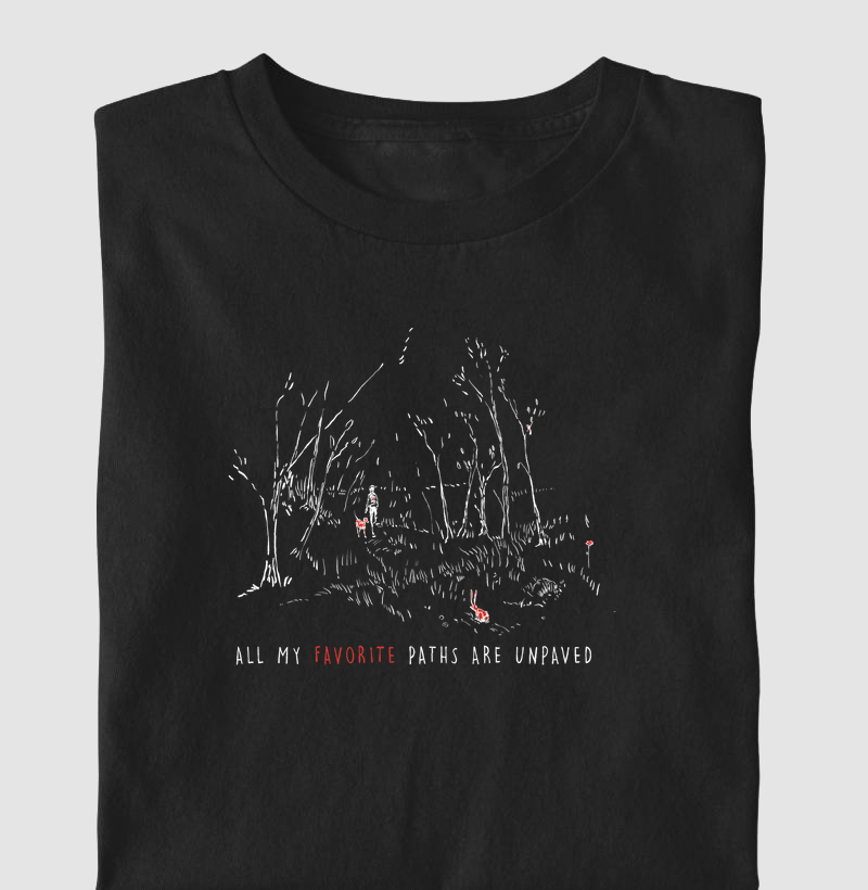 Camiseta Premium Red Dog - Unpaved (Natureza e Trilha)