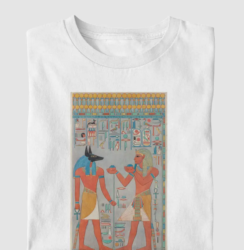The King with Anubis