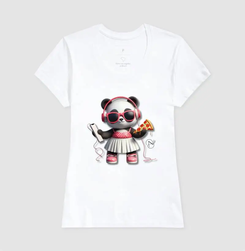 T-shirt Panda Divertido 