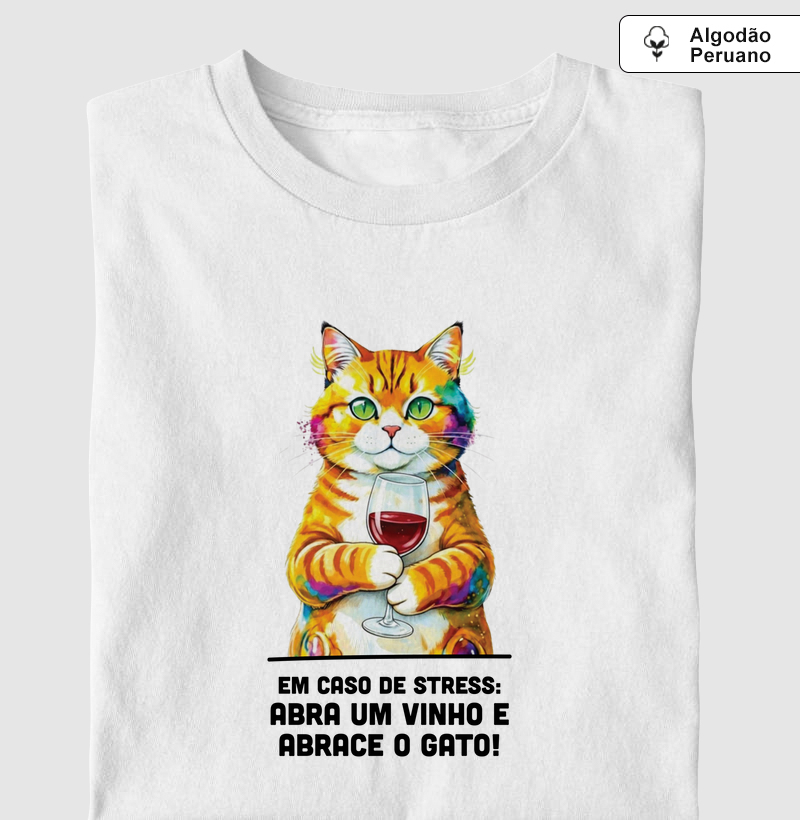 Stress + Gato + vinho