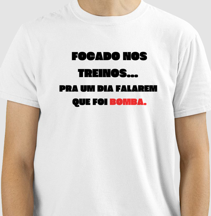 Camiseta focado nos treinos 