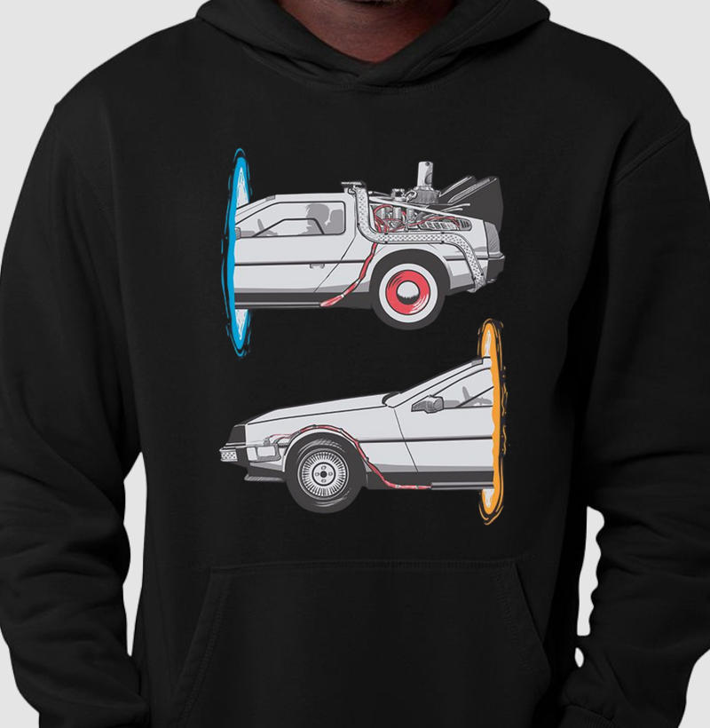 Moletom DeLorean Voltando Passado