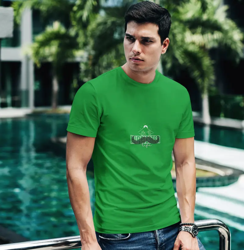T SHIRT Masculina Hippiester Life Verde