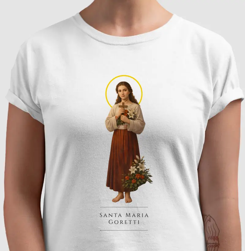 Camiseta Católica — Santa Maria Goretti