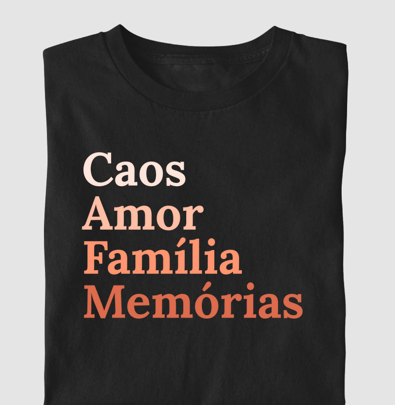 Caos, amor, família, memórias! (adulto)
