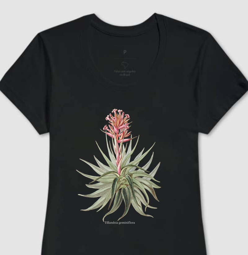Camiseta Feminina Tillandsia geminiflora