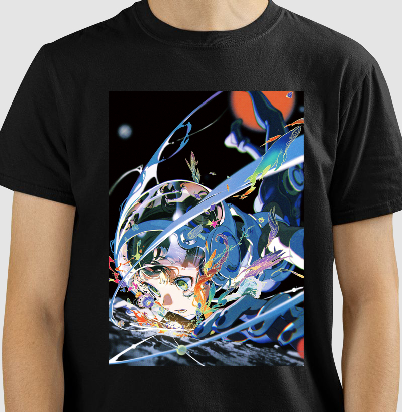 Girl in space