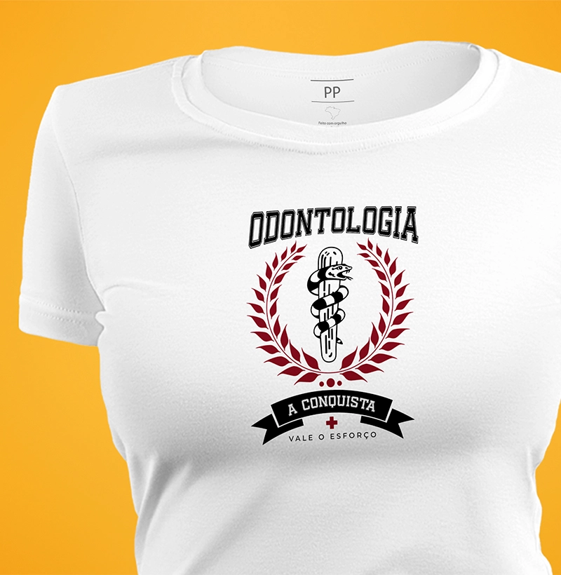 Camiseta Odontologia Conquista - feminina