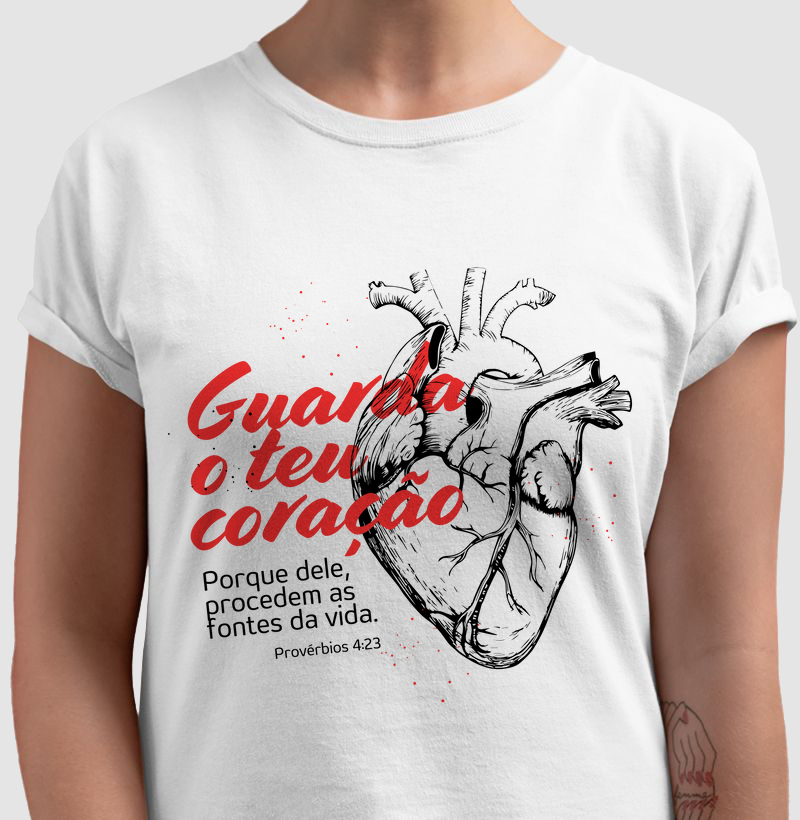 Camiseta cristã Branca