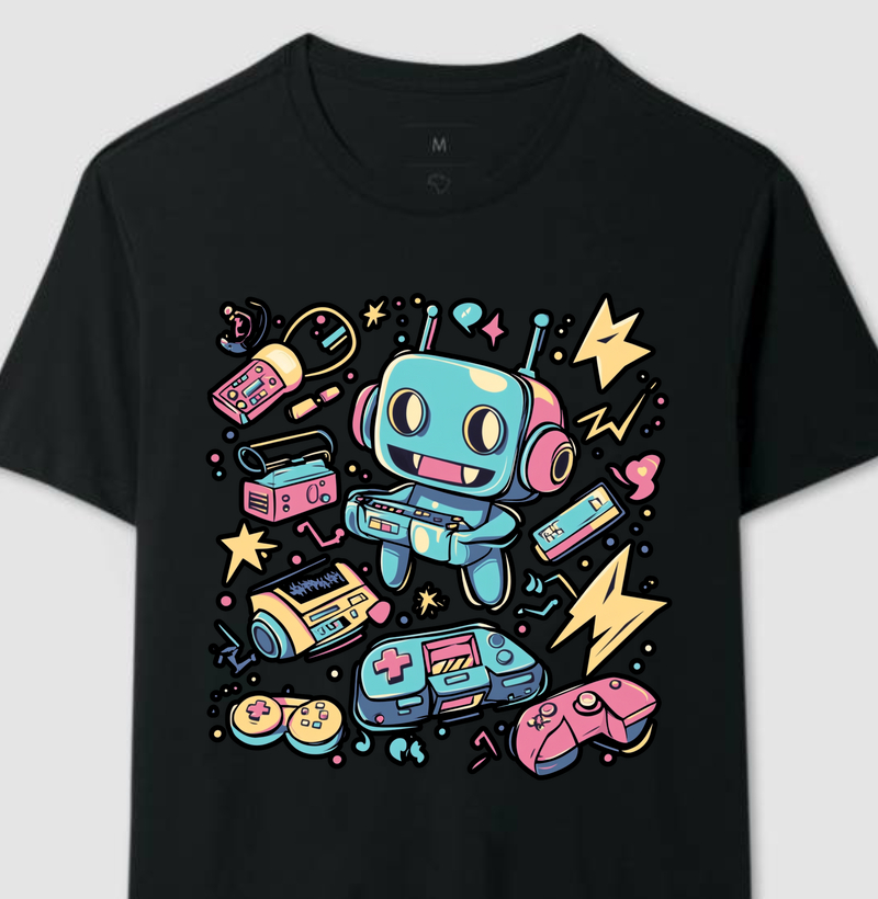 Camisa robô gamer 3