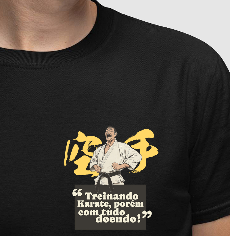 Treinando Karate com tudo doendo!