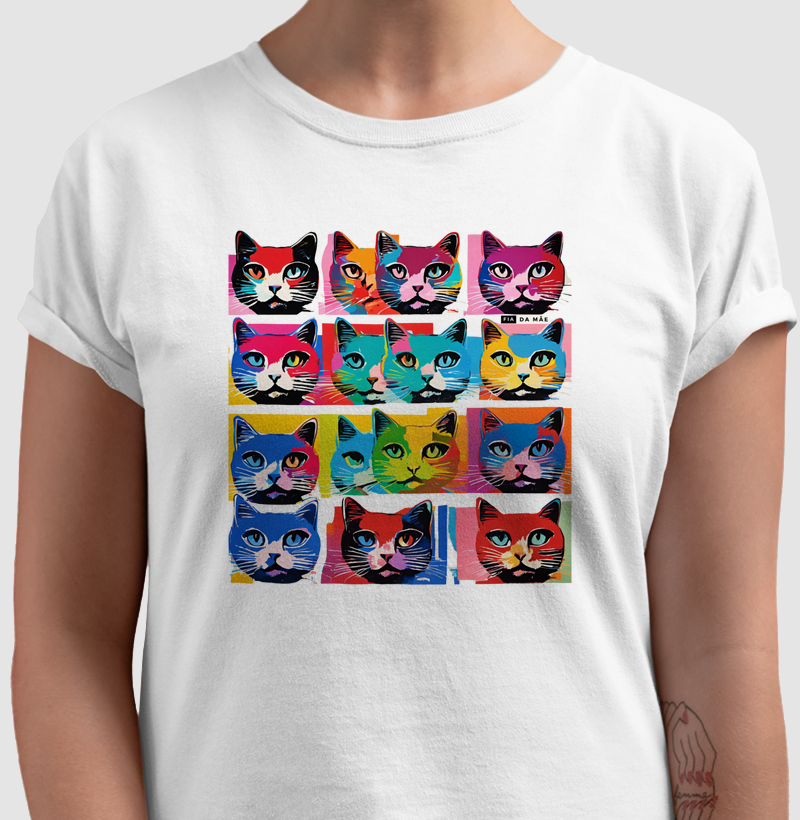 140 - Camiseta Algodão - Catmosaic