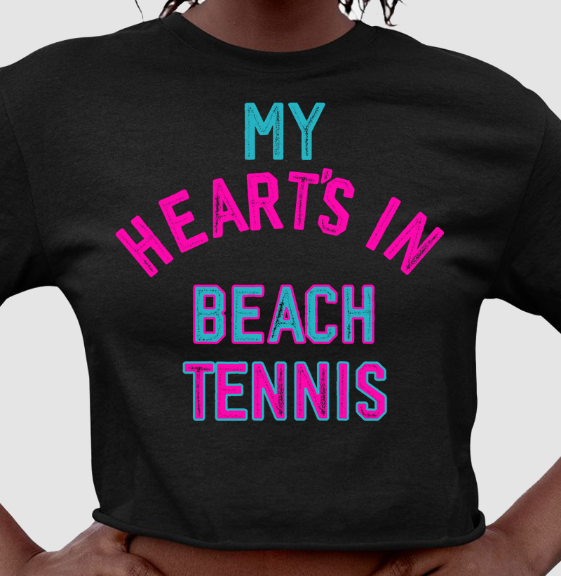 Cropped My Heart's in Beach Tennis
