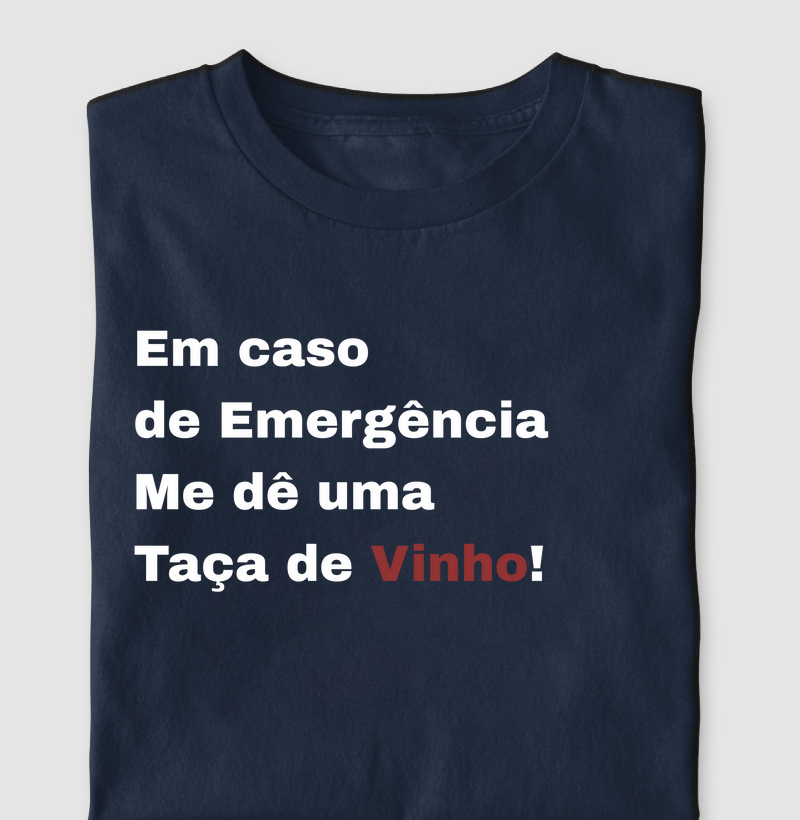 Camiseta Em caso de Emergência