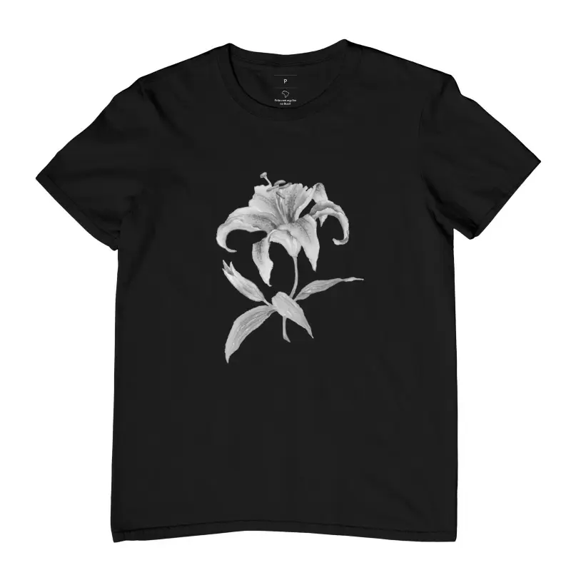 Lírio em preto e branco